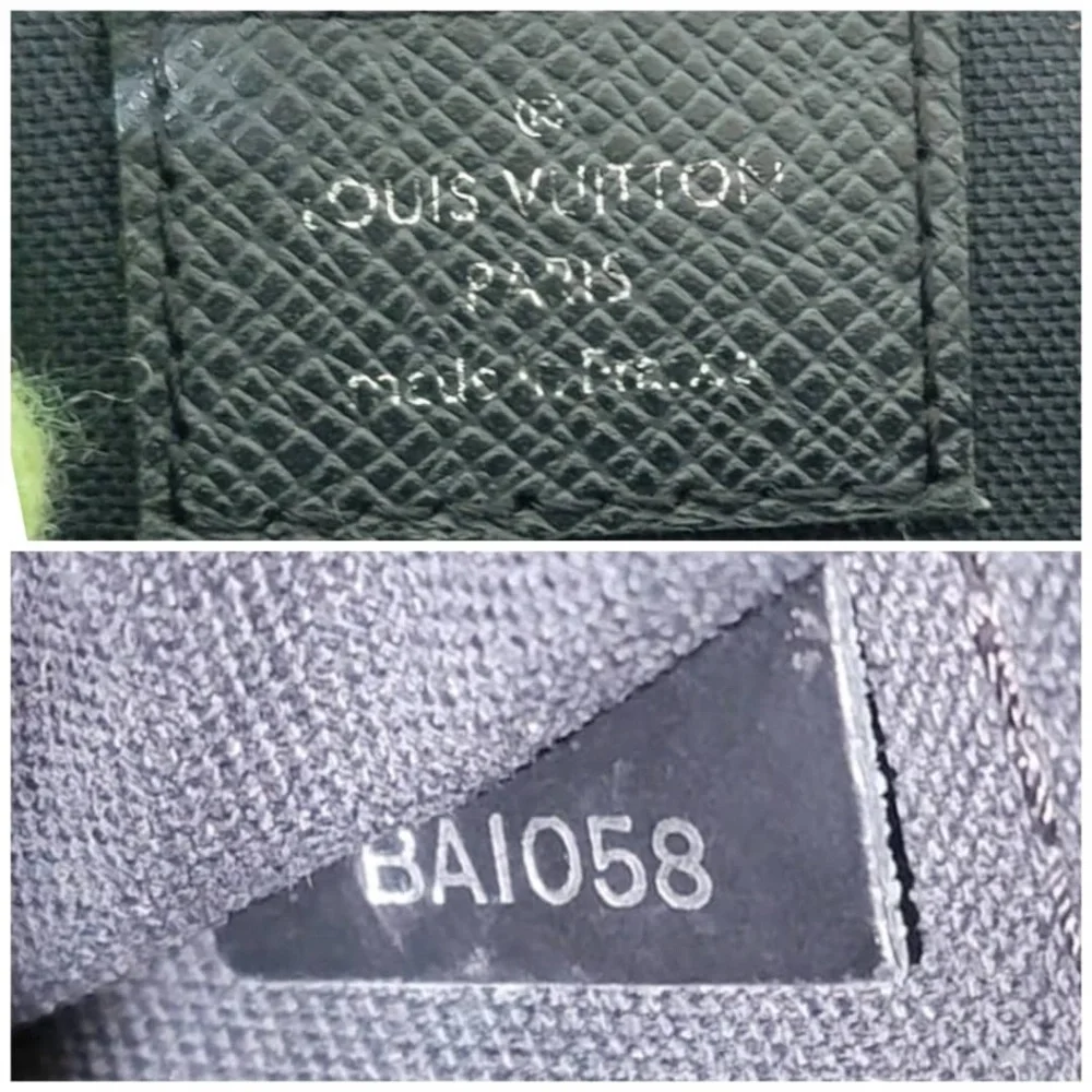 Authentic Louis Vuitton Taiga Andrei Messenger Bag Black